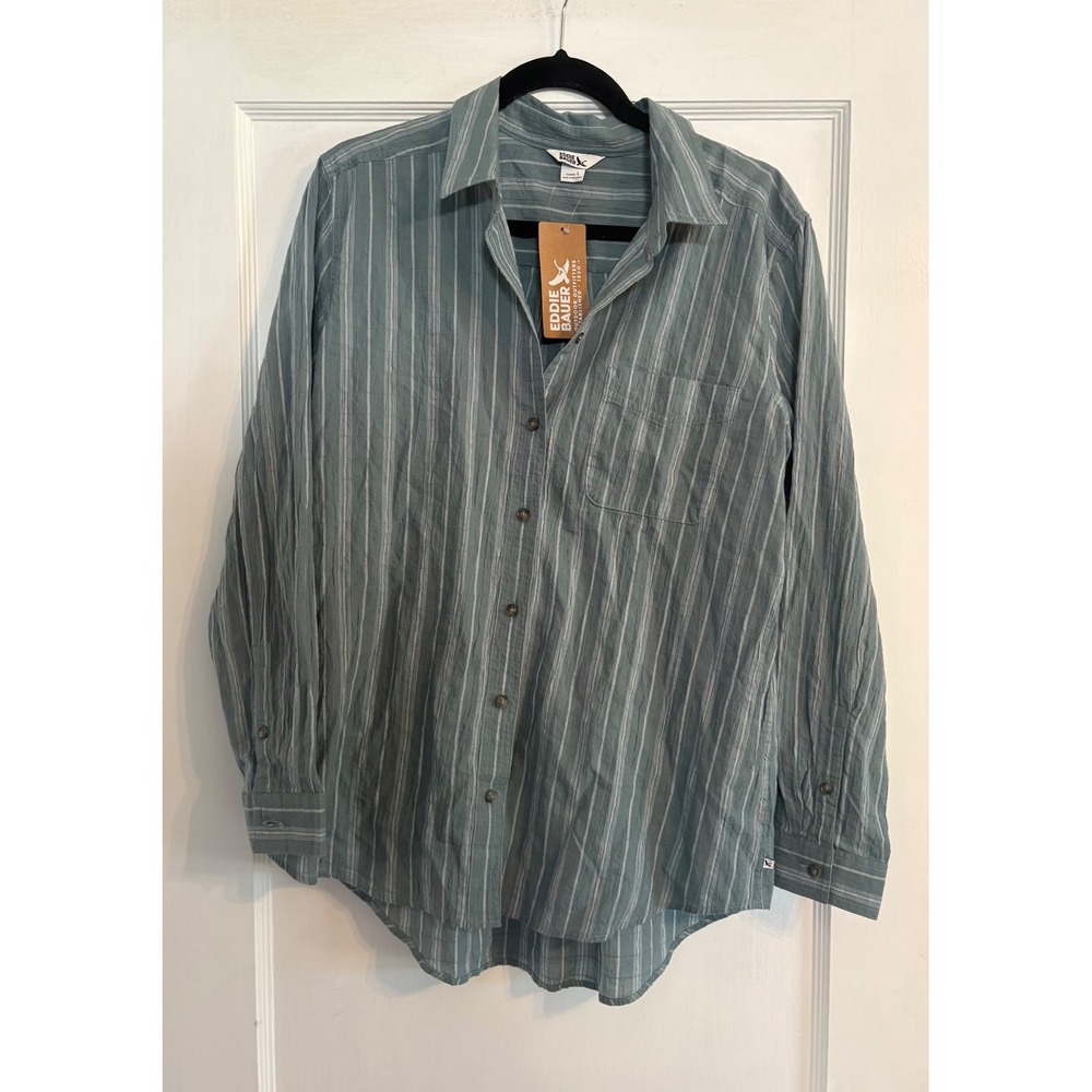 NWT Women's Eddie Bauer Packable Long Sleeve Shirt Size Large